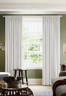 Hampshire (Blackout) Pencil Pleat, Platinum - Ready Made Curtains